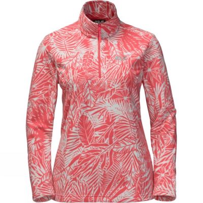 Fleece Jack Wolfskin Jungle Half Zip Mujer Verde - Chile NZT215986